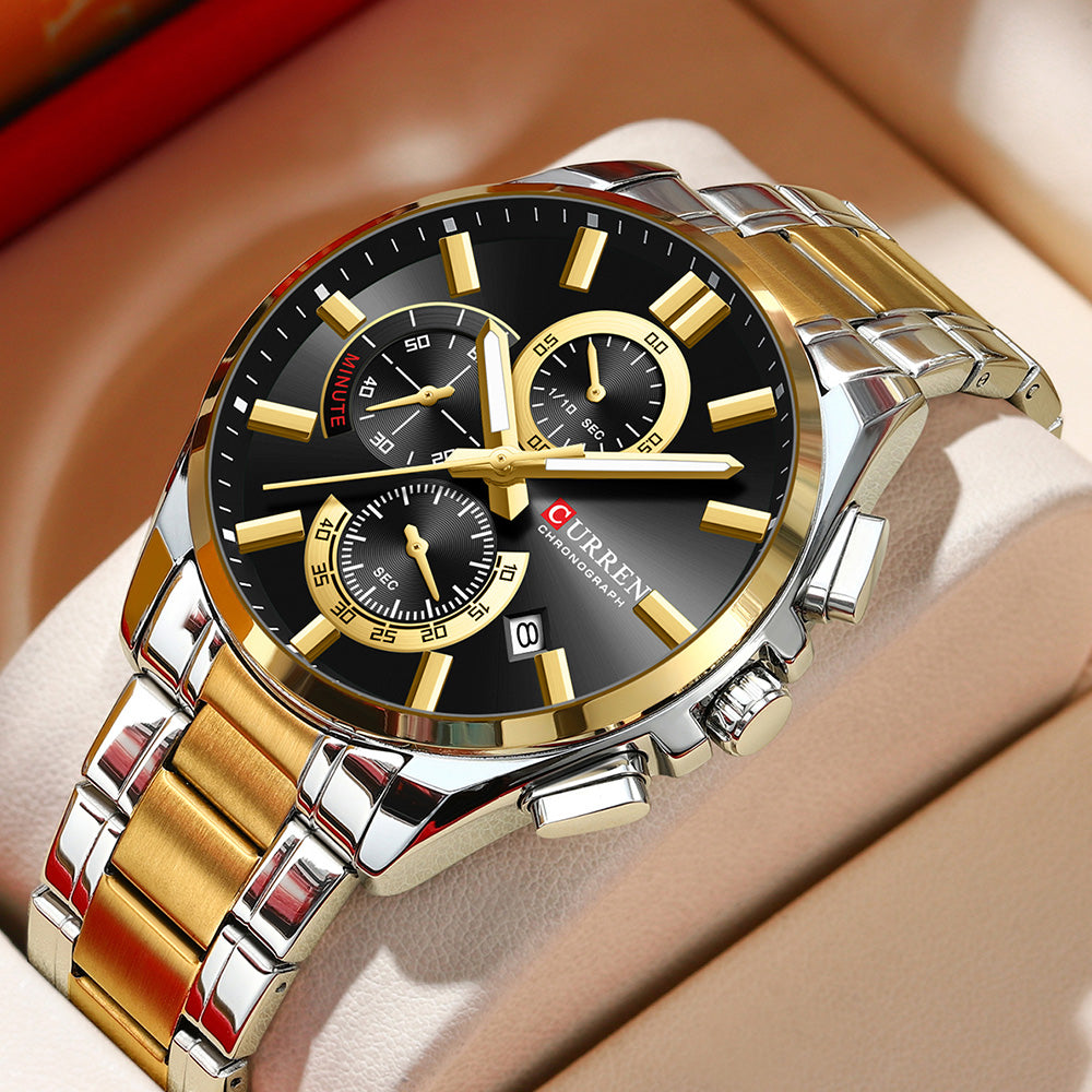 Reloj Curren 8475 dorado negro