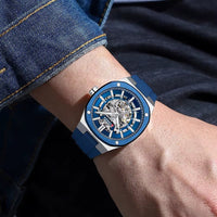 Reloj Curren 8485 plata azul
