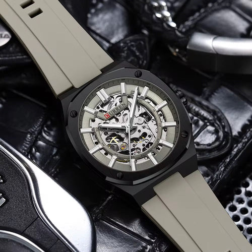 Curren 8485 negro gris