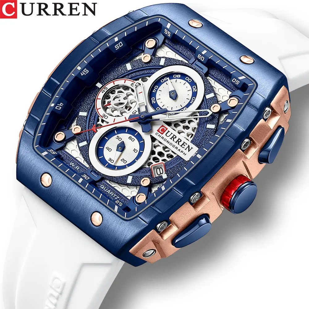 Curren 8442 blanco estudio
