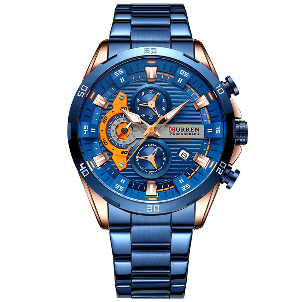 Curren 8402 azul detalle