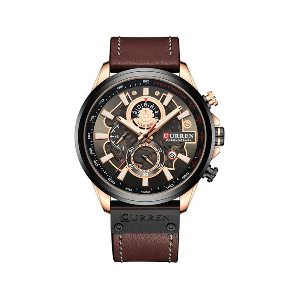 Reloj Curren 8380 cafe detalle