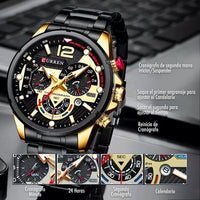 Curren 8395 negro-dorado