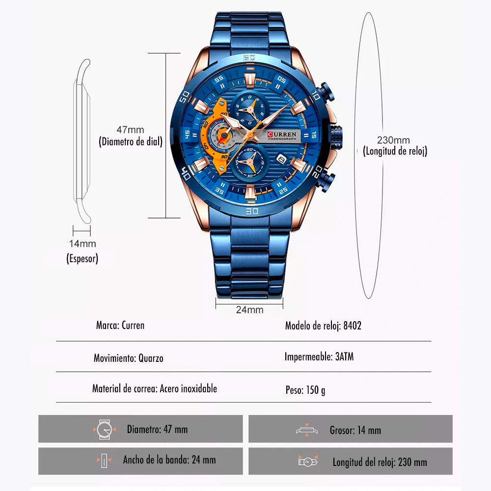 Curren 8402 azul