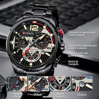 Curren 8395 negro-negro