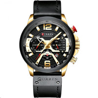 Curren 8329 negro-dorado detalle